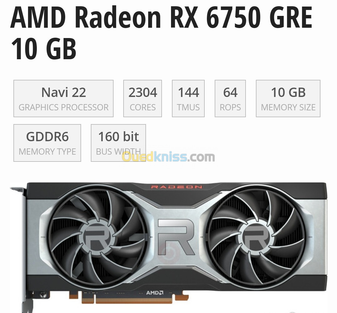 Amd rx 6750 gre 10 go 