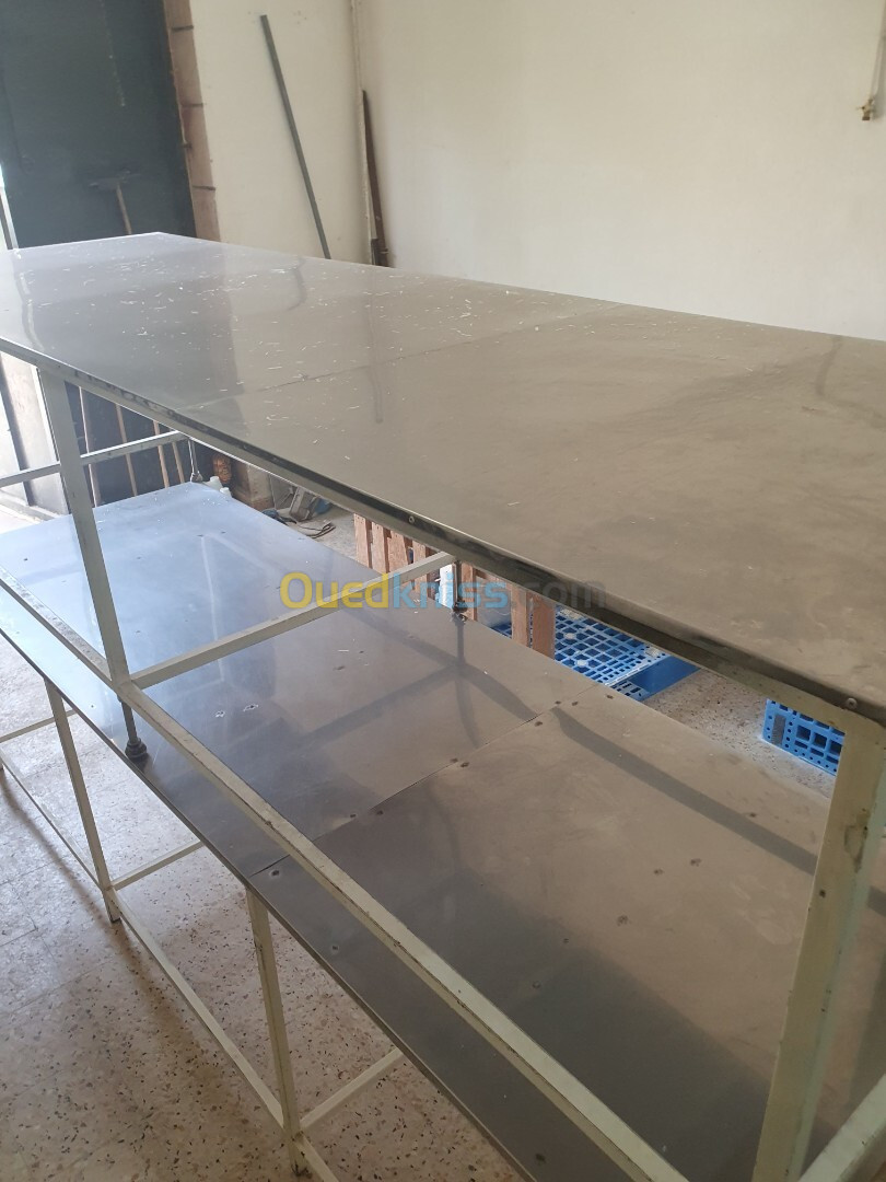 Table de travail inox/fer