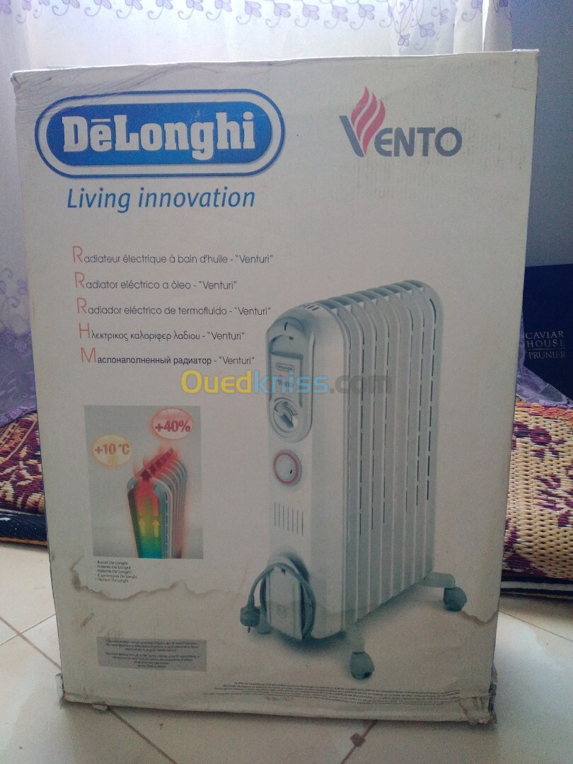 radiateur à bain d'huile ventilé delonghi