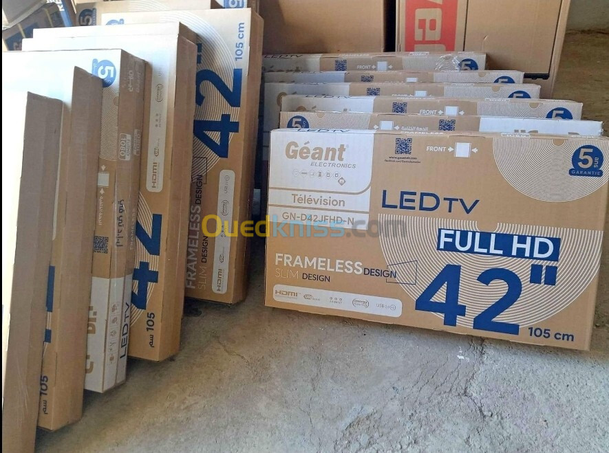 Tv geant 42 pouce Garantie 5 ans ecran framless 