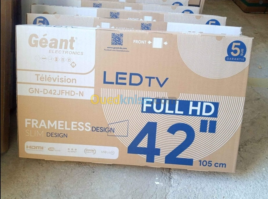 Tv geant 42 pouce Garantie 5 ans ecran framless 