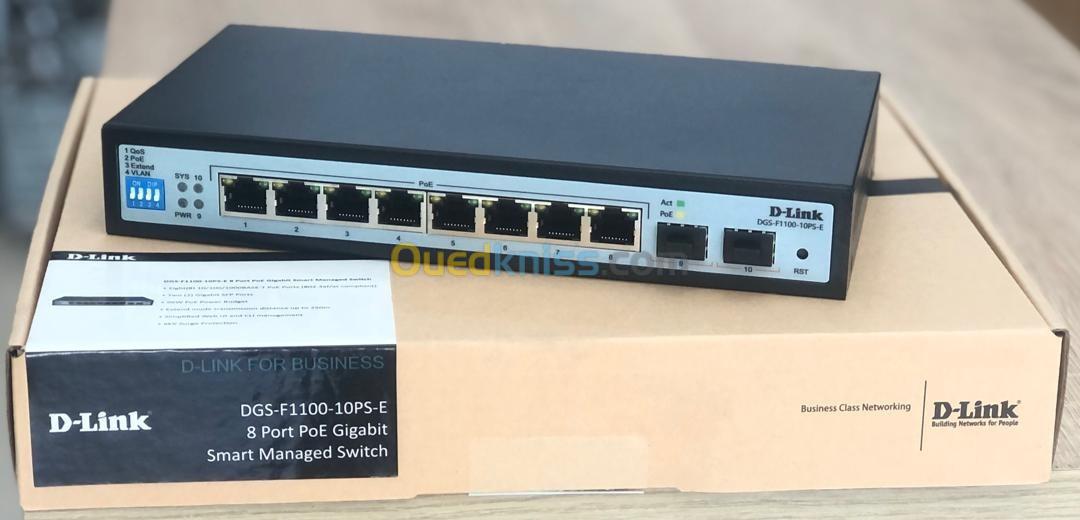 SWITCH 10 PORTS DGS-F1100-10PS-E