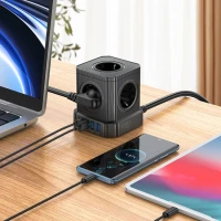 MULTIPRISE HOCO NS8 6 PRISES 3USB 4000 W 
