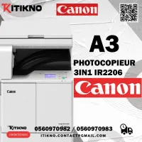 PHOTOCOPIEUR CANON LASER MONOCHROME MULTIFONCTION IR 2206 A3 ECRAN 3,5"  22 ppm 