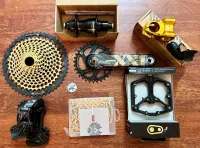GROUPE VTT SRAM XX1 EAGLE Gold & Rainbow 12