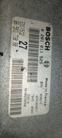Mémoire Peugeot 206/ Mercedes essence