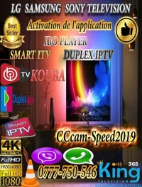 TELEVISION LG SAMSUNG SONY ** POUR VOIR IPTV AVEC LAPPLI IBO PLAYER**SMART IPTV  DUPLEX