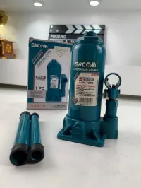 Cric bouteille hydraulique 5 tonnes avec valve de sécurité contre surcharges 