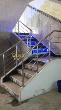 rampe d' escalier en inox 