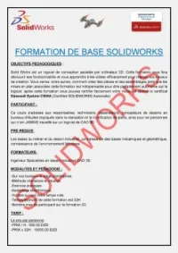 Formation de base SOLID WORKS