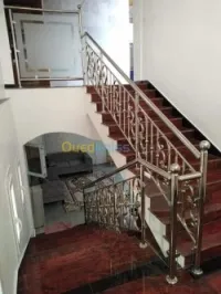 rampe d'escalier en inox