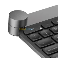 LOGITECH CRAFT Clavier Sans Fil 2,4 GHz/Bluetooth Molette de Contrôle, Rétroéclairées, Rechargeable,
