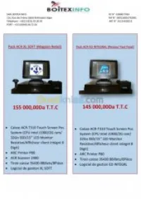 MEGA PROMO PACK CAISSE TACTILE 