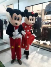 Des Costumes mascotte Clown mickey 