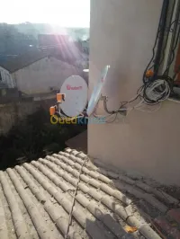 Instalation parabole ovale et multiswi