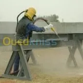 Travaux de sablage et peinture 