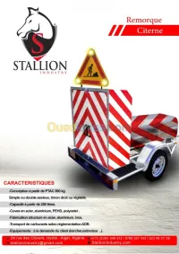 remorque de signalisation balisage 