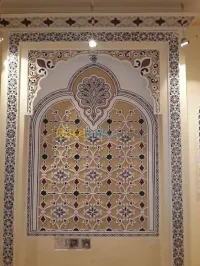 تزيين الأسقف والجدران بالجبص المغربي