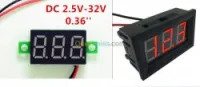 Mini voltmètre testeur DC4V-32V ARDUINO