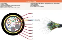 Câble fibre optique Monomode Multimode