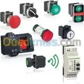 Bouton poussoir, tournant et voyant