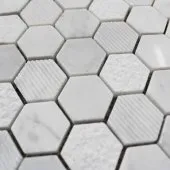 Marbre hexagone italien faience
