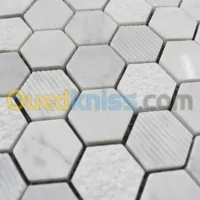 Marbre hexagone italien faience