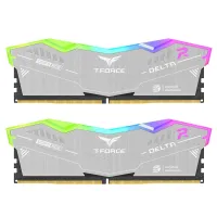 MEMOIRE DDR5 32GB KIT 16GBX2 TEAMGROUP T-FORCE DELTA RGB ECO SILVER PC6400