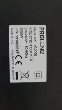 Plaque À Induction 2000 W Noir