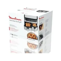 Moulinex Friteuse a air - airfryer - Friteuse sans huile 8.3L 2 tiroirs INOX EZ905D20