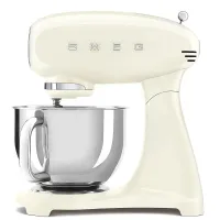 Smeg petrin 10 Vitesses-800W-bol en inox 4,8L-3 Batteurs-beige-SMF03CREU