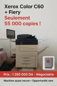 Xerox C60 / Fiery / 55 000 copies / Comme neuve