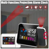 Station météo et Réveil à projection numérique Rotative شاشة رقمية تعرض محطة الطقس 