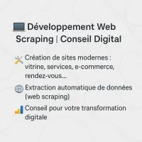Développement Web | Scraping | Conseil Digital