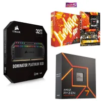 PACK UPGRADE AMD RYZEN 7 7700X / AROCK B650 LIVEMIWER/ RAM CORSAIR DOMINATOR 32GB 5600MHZ CL36