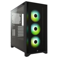 CORSAIR ICUE 4000X RGB TEMPERED GLASS BLACK