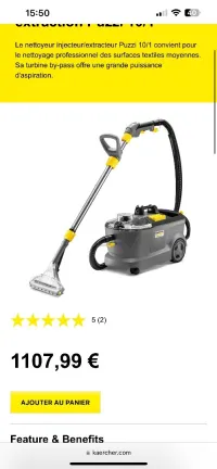 machine shampouineuse injecteur extracteur karcher 