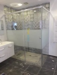 Cabine de douche verre trempé italien 