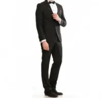 Costume smoking noir mat lot de 7
