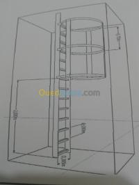بناء-و-إنشاءات-fabrication-echelles-crinolines-galvanise-شوفالي-الجزائر