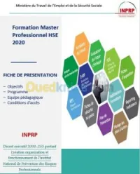 Formation Master Pros SIE & HSE.