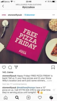 Fabrication boite pizza