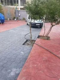 Béton imprimé