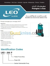 Pompe submersible pour arrosage - LEO