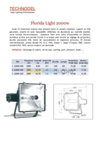 Projecteur 2000W