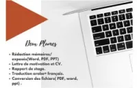 Rédaction mémoire/ CV 