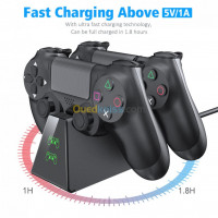 joystick-manette-dual-charging-dock-station-de-charge-double-chargeur-dobe-pour-ps4-saoula-alger-algerie