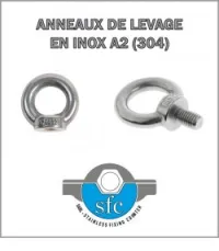 ANNEAU DE LEVAGE MALE et FEMELLE INOX
