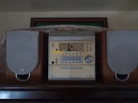 Poste CD DVD avec deux baffle