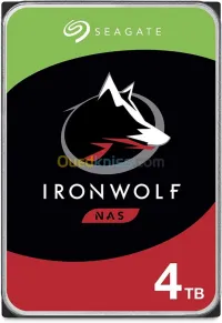 Disque Seagate IronWolf NAS - 4Tb - 3.5" SATA - Red -